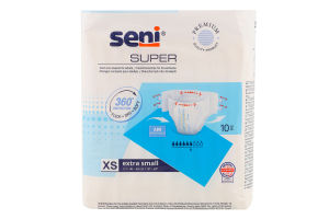 Підгузки д/дорослих Супер Екстра смолл 10шт Сені