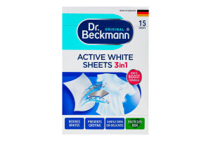 Салфетки для обновления белого цвета ткани Original Dr.Beckmann 15шт