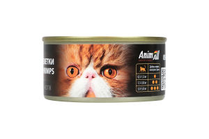 Корм д/котів з куркою та креветками 85г ж/б ЕнімАлл