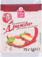 Сир плавлений 35% Дружба Fine Life м/у 75г