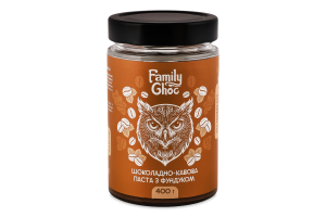 Паста шоколадно-кавова з фундуком 400г твіст/б Family Choc