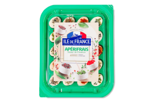 Сир свіжий посипаний спеціями та приправами Смаки Провансу Аперіфре Ile De France лоток 100г