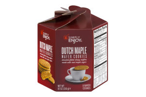 Simply Enjoy Dutch Maple Wafer Cookies - 8 CT