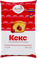 Кекс с вишневой начинкой Жако м/у 240г