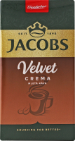 Кофе натуральный жареный молотый Вельвет Crema Jacobs м/у 250г