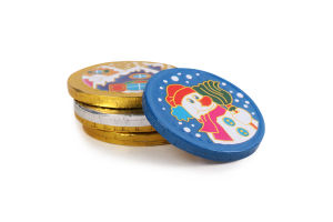 Цукерки Sorini монетки з молочного шоколаду