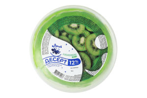 Десерт сметанний 12% молоковмісний з наповнювачем Зорька Ківі п/у 0.4кг