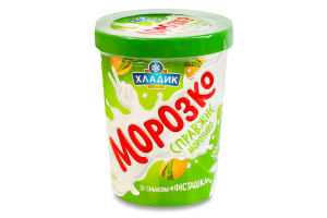 Мороженое 12% Фисташка Морозко Хладик ведро 500г