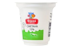 Сметана 15% Фанні ст 260г