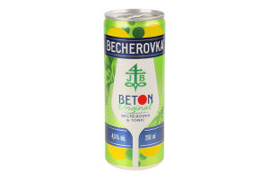 Напій слабоалкогольний 250мл 4.5% газований з Бехеровкою та тоніком Original Beton Becherovka з/б