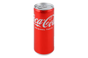 Напиток безалкогольный сильногазированный на ароматизаторах Original Taste Coca-Cola ж/б 250мл