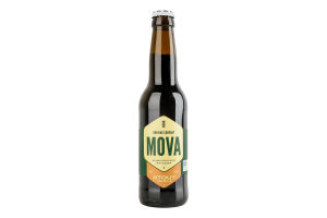 Пиво 0.33л 4.9% темное нефильтрованное непастеризованное Stout Vanilla Mova бут
