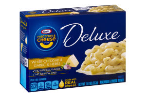 Kraft Macaroni & Cheese Deluxe White Cheddar & Garlic Herb