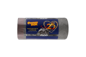 Пакети для сміття з затяжками 35л Flexy Фрекен Бок 10шт