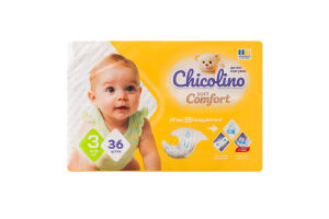 Підгузки Super Comfort 3 4-9кг 36шт Chicolino