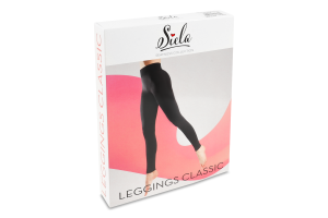 Легінси жіночі безшовні з широким комфортним поясом Siela Seamless collection Classic S/M black