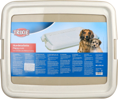 Туалет д/цуценят під пелюшку сірий пластик 65*55см Тріксі