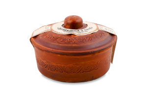 Ковбаса Домашня з печі запечена в/г 535г горщик Верест