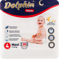 Підгузки-трусики максі 4 7-18кг 30шт Долфін