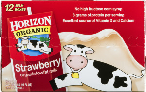 Horizon Organic Lowfat Milk Strawberry - 12 CT