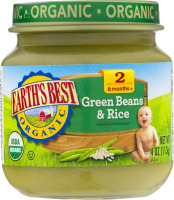 Earth's Best Organic Green Beans & Rice Stage 2