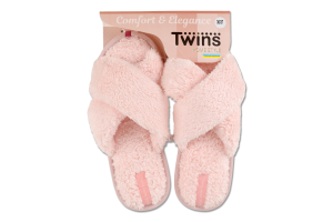 Капці відкриті домашні жіночі махрові Twins Home Style №14315 36-40