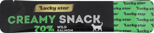 Лакомство для котов Нежное пюре из мякоти дикого лосося Lucky Star м/у 10г