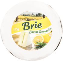 Сир м'який Brie Rosemary лимонний 30% 135г Milleret