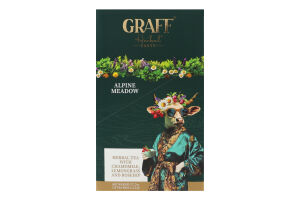 Чай травяной с ромашкой, лемонграссом и шиповником Альпийский луг Graff к/у 15х2.5г