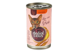 Корм додатковий для котів Напій з куркою Delickcious з/б 140г