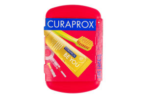 Набір Curaprox зуб щітка+міжзуб щітка+паста 10мл