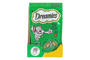 Корм сухой дополнительный для взрослых котов и котят старше 8 недель со вкусом кошачьей мяты Dreamies д/п 60г