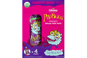 Lifeway Organic ProBugs Organic Whole Milk Kefir Goo-Berry Pie - 4 CT