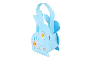 Кошик Синій Великод кролик декор 21х12х9см 986418