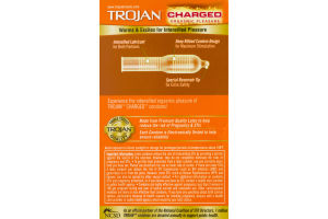 Trojan Intensified Charged Latex Condoms - 10 CT