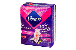 Прокладки гігієнічні Ultra large+ Goodnight Libresse 8шт