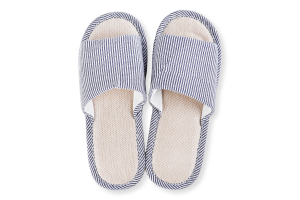 Тапки чоловічі Bartolini в смужку сіро-білі