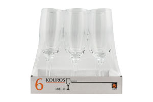 Келих скляний 185мл №96504-SC6B4X158 Kouros Uniglass 6шт