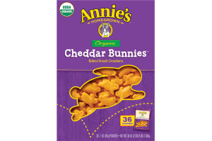 Annie's Homegrown Organic Cheddar Bunnies Crackers - 36 CT
