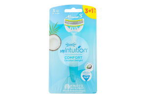 Бритвы одноразовые Coconut Delight Comfort My Intuition Xtreme 3 Wilkinson Sword 4шт