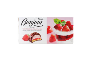 Десерт вкус клубники со сливками Bonjour к/у 232г