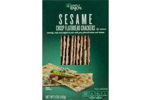 Simply Enjoy Crisp Flatbread Crackers Sesame