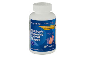 CareOne Children's Chewable Animal Shapes Dietary Supplement Tablets - 150 CT
