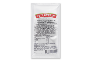 Соус-заправка для салатів Італійський з томатами і травами Vita Verde м/у 40г