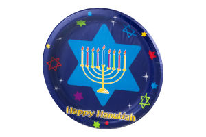 Smart Living Collection Hanukkah Festivities Plates 6 7/8 in dia - 8 CT