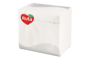 Серветки паперові одношарові 235х235мм Silver line Ruta 100шт