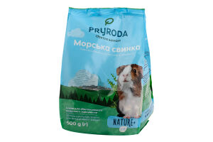 Корм повнораціонний для морських свинок Nature+ feed Pryroda м/у 500г