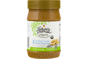 Nature's Promise Organic Unsalted Creamy Peanut Butter