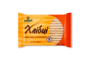 Хлібці хрусткі пшенично-кукурудзяні 90г Galleti