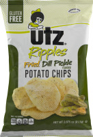 Utz Ripples Potato Chips Fried Dill Pickle
